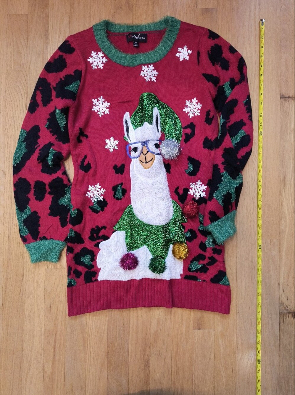 Holiday Llama Sequin Sweater